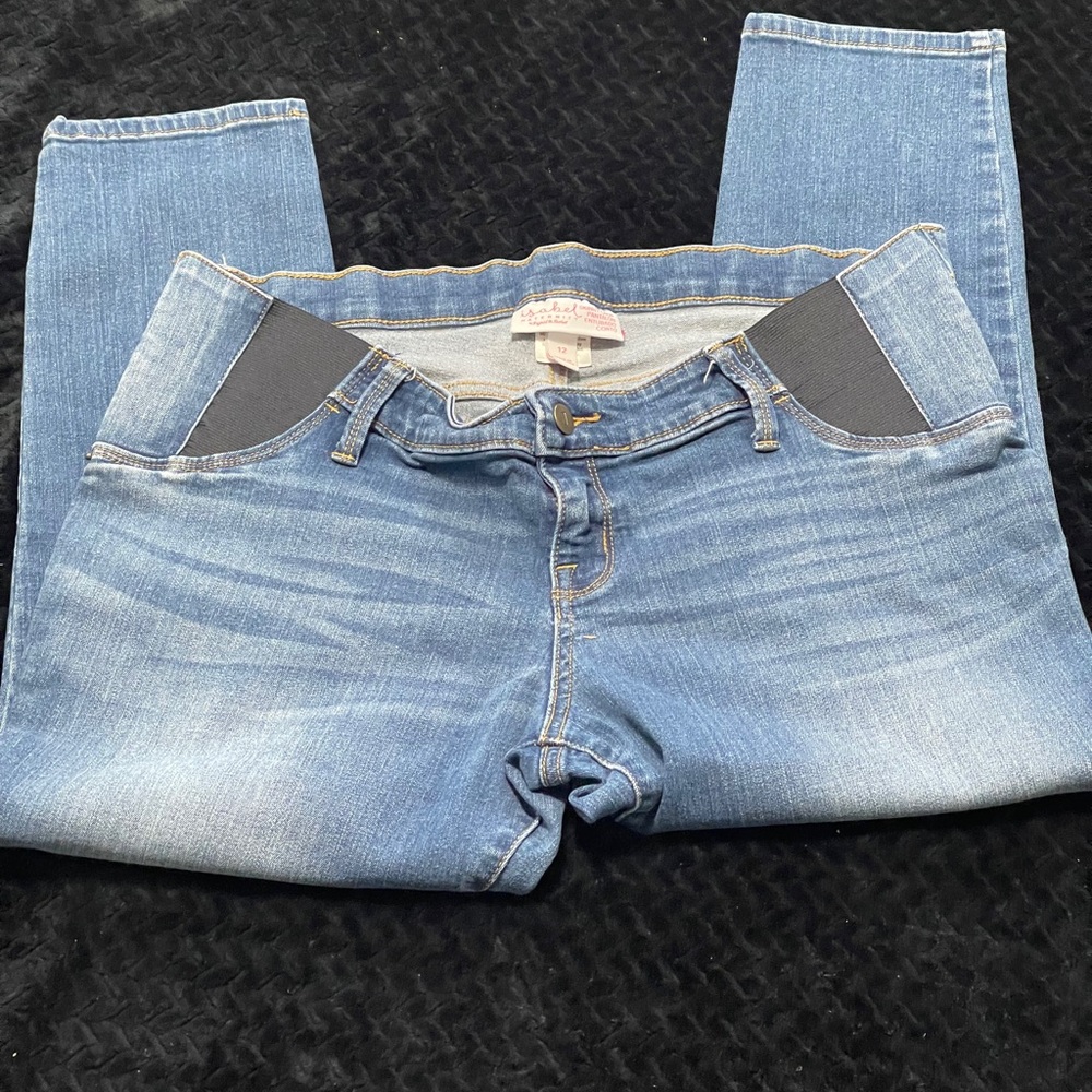 Ingrid & Isabel Maternity Skinny Crop Jeans 12